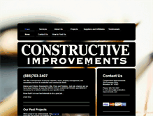 Tablet Screenshot of constructive-improvements.com